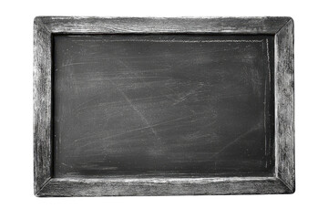 Fototapeta premium A wooden-framed black chalkboard with a smooth writing surface, ideal for notes, drawings, or educational purposes.