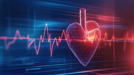 Heartbeat and Heart Visual Representation in 3D