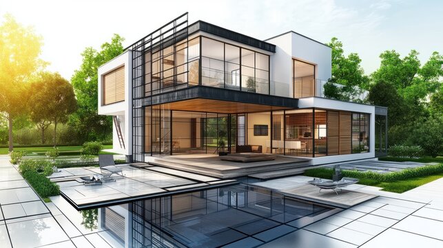 Maintenance, planning and diy with a couple in their new house together for a remodeling project. Construction, real estate or property renovation with a man and woman bonding over home improvement - Powered by Adobe