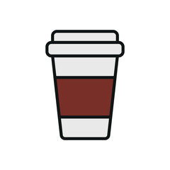 Coffee Paper Cup Icon offers versatile and stylish detailing, ideal for branding, packaging, and digital platforms