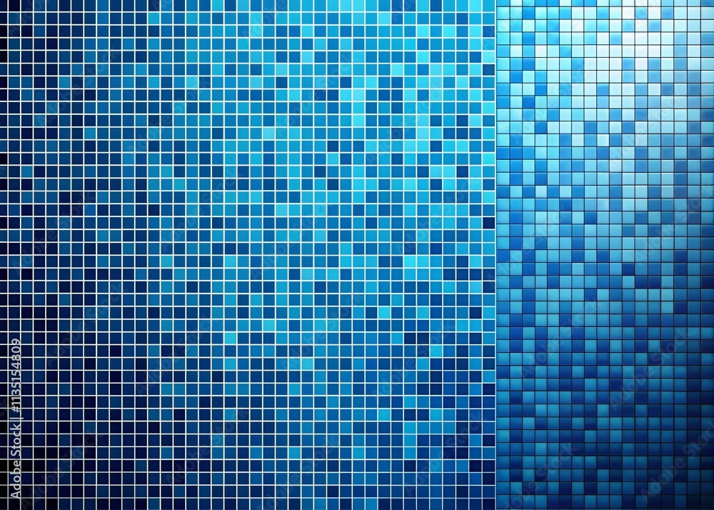 Poster small blue grid mosaic background for creative design, perfect for backdrop wallpaper or template us