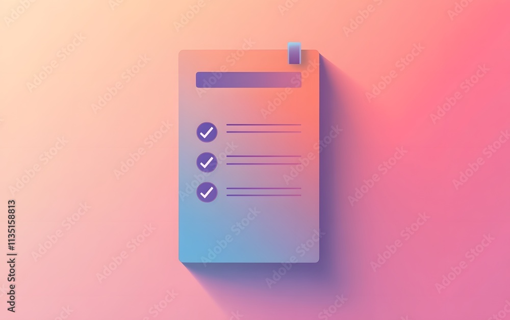 Poster this vibrant graphic features a checklist on a gradient background