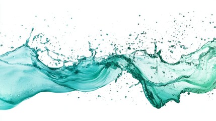 Obraz premium Aqua Splash: Abstract Water Flowing Texture Background