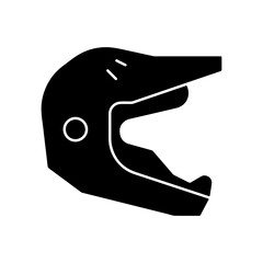 A Vector Illustration of a Protective Motorcycle Helmet