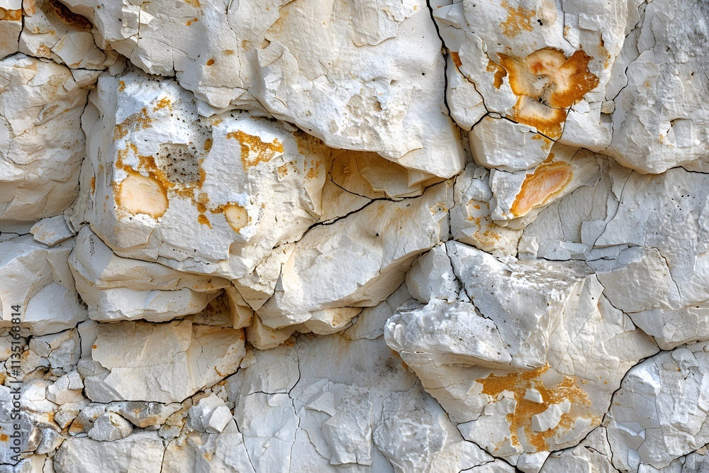 Aufkleber textured limestone wall with natural patterns and color variations