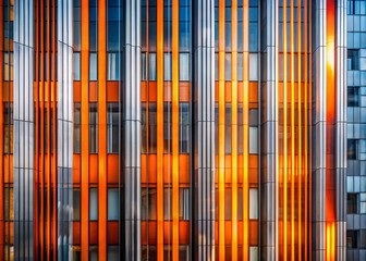 Stunning Double Exposure Photography with Vertical Stripes of Orange and Grey for a Dynamic Visual Impact and Artistic Expression in Modern Design Projects