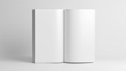 Minimalistic closed magazine mockup on a clean surface, perfect for mockup showcases
