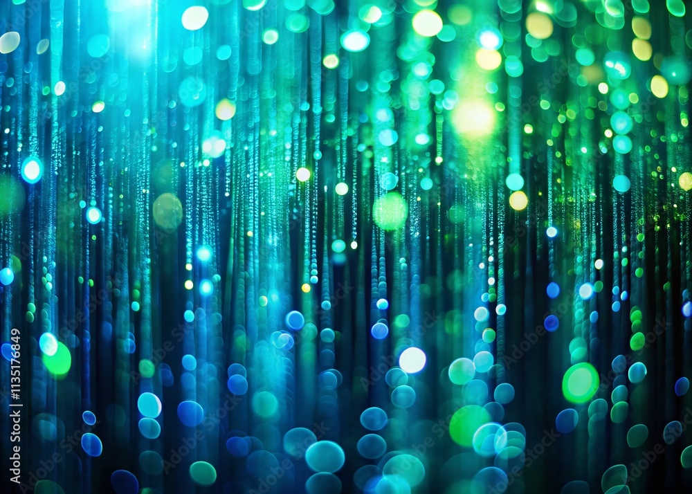 Aufkleber stunning matrix-inspired background with cascading lights for futuristic and tech-themed projects, p
