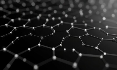 Obraz premium Abstract Graphene Structure