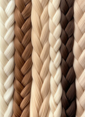 Diverse Hair Color Textures in Braided Styles