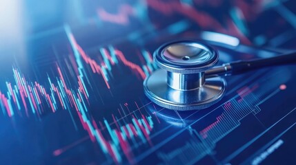 Futuristic Medical Data Analysis with Stethoscope Overlay