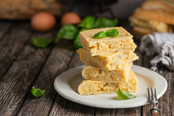 Spanish omelette with potatoes