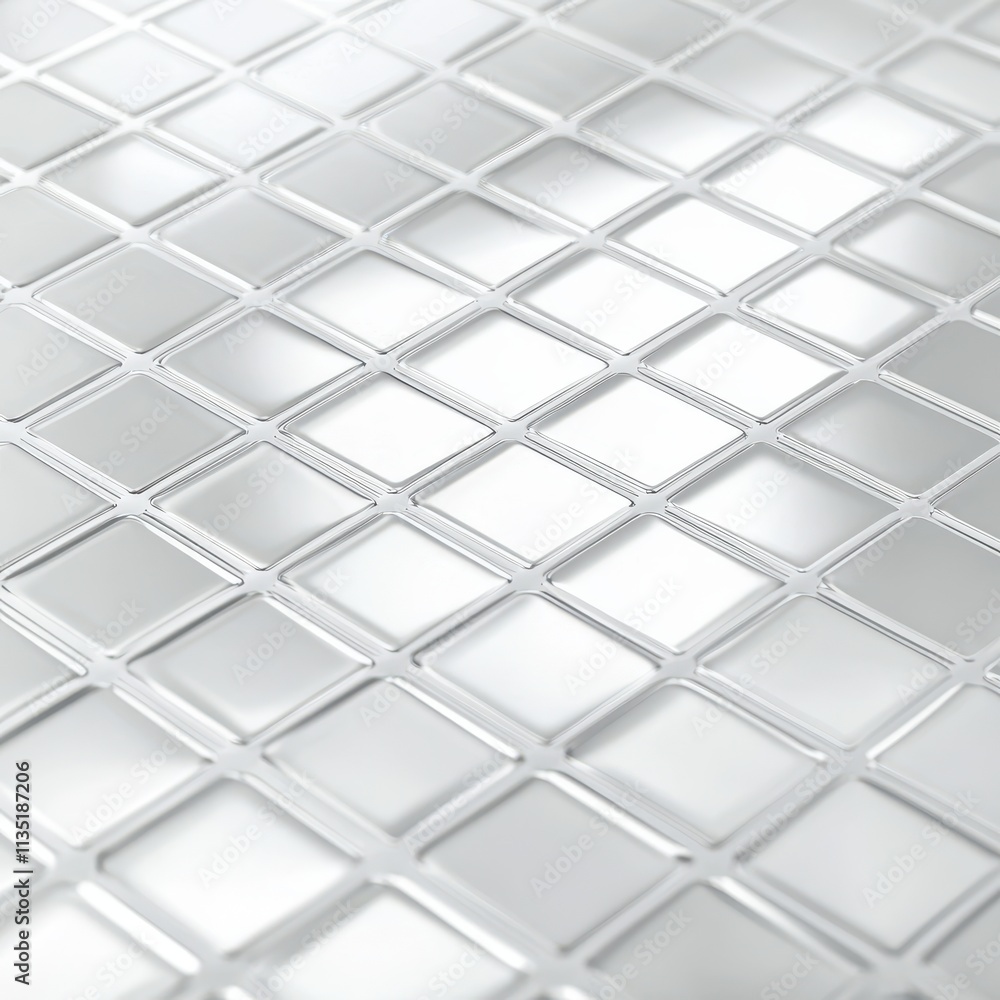 Aufkleber abstract silver square grid pattern modern geometric background texture for design projects