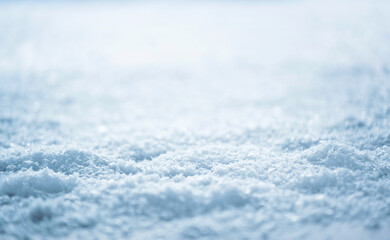 Obraz premium Winter snow background with snowdrifts, banner format, copy space. Snowy weather