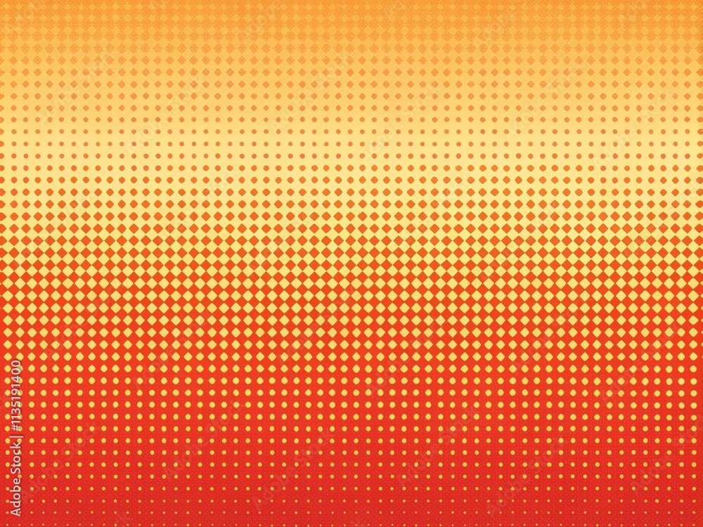 Poster sunset gradient halftone pattern with distressed orange and peach textures for vibrant background de