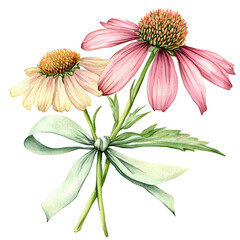 Winter Wildflowers Clipart Vector Illustration