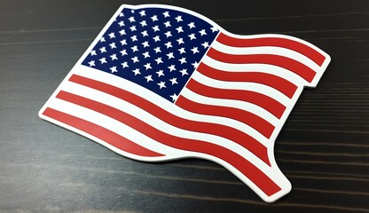 Obraz premium Symbol of patriotism displayed in a creative and artistic way
