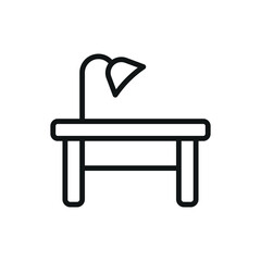 Desk Icon is a sleek and modern design perfect for office furniture stores, workspace apps, and productivity projects