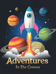 Adventures in the Cosmos Poster Design