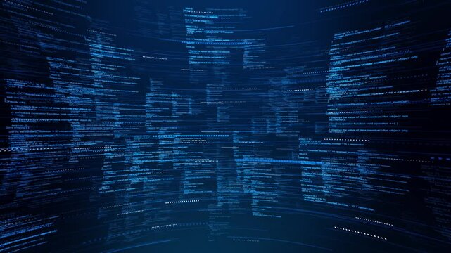 program code scrolling Code hacker animation, programming typing text for technology AI-generated Code backgrounds, tech wallpapers, hacking openings, 4K 3D programming languages.