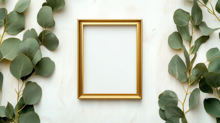 Elegant Gold Picture Frame for Wedding Signage Display