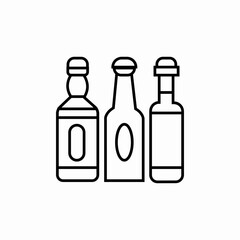 sauce bottles icon sign vector