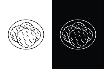 Meatballs icon vector on White Background ,Vector Art Illustration on white background.