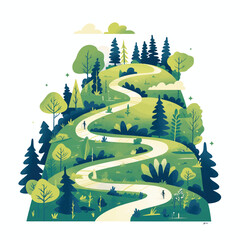 Vector illustration of a nature © ASHLEY