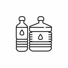 water bottles icon sign vector