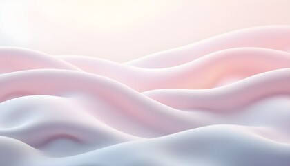 Obraz premium Pink smooth flowing waves 