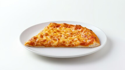 a piece of pizza on a white background