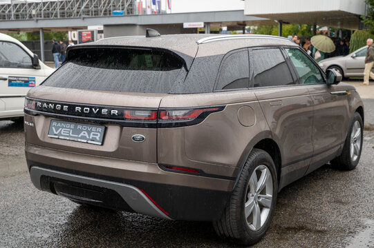 Nitra, Slovakia - Oktober , 4, 2024 : Range Rover Velar luxury car.