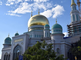 Moscow Cathedral Mosque is the main mosque of Moscow, Russia. It is located on Olimpiysky Avenue, close to the Olympic Stadium in the centre of the city.