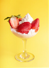 Strawberries and whipped cream