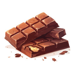 Chocolate illustration, motion graphics in vector format