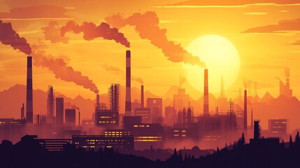 Fototapeta premium Global Warming: Understanding the Consequences of a Boiling World and Hotter Climate on Our Planet