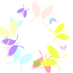 butterflies and flowers