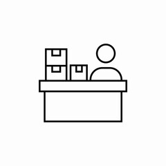 delivery pick up point icon sign vector