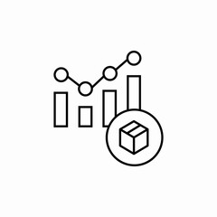 delivery statistics icon sign vector