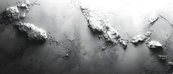 A textured gray wall with abstract patterns featuring raised, irregular surfaces resembling rock formations or mineral deposits, creating a modern, artistic ambiance.