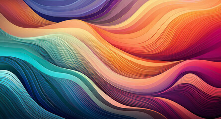 Obraz premium A dynamic background featuring smooth gradient meshes, with colors transitioning seamlessly