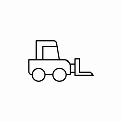 fork lift icon sign vector