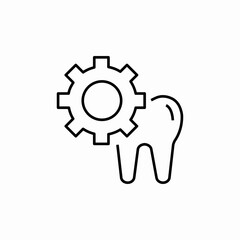 tooth dental maintenance icon sign vector