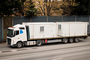 Modern Truck With Mobile Modular Units