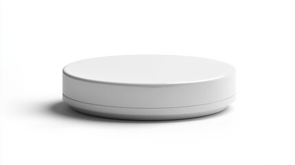 Minimalist White Cylinder Container