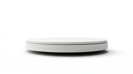 Minimalist White Circular Device