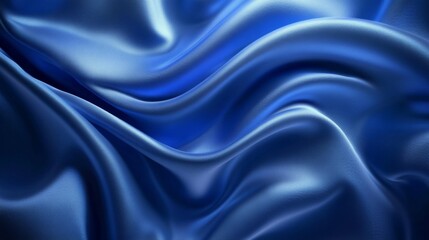 Obraz premium Luxurious Blue Silk Fabric