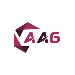 AAG creative minimalist letter logo. AAG unique vector initials alphabet letter logo design