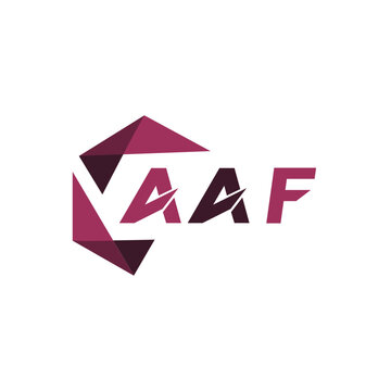 AAF creative minimalist letter logo. AAF unique vector initials alphabet letter logo design