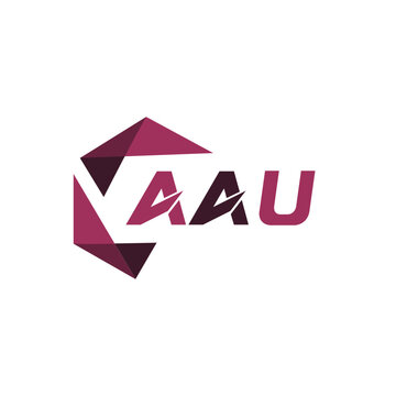 AAU creative minimalist letter logo. AAU unique vector initials alphabet letter logo design